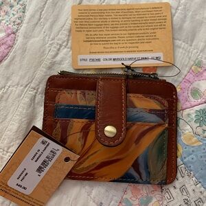 PATRICIA NASH MARIGOLDS HARVEST PRINT KEY AND CARD HOLDER